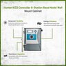 Hunter ICC2 Controller with flow, 8-station base model, plastic wall mount cabinet