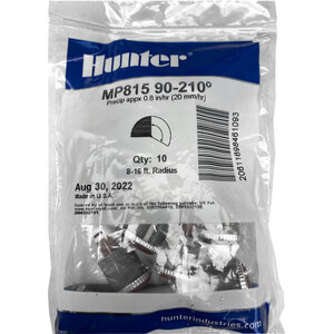Hunter MP Rotator 8 ft. to 16 ft. radius, adj 90-210-Degrees Maroon/Gray