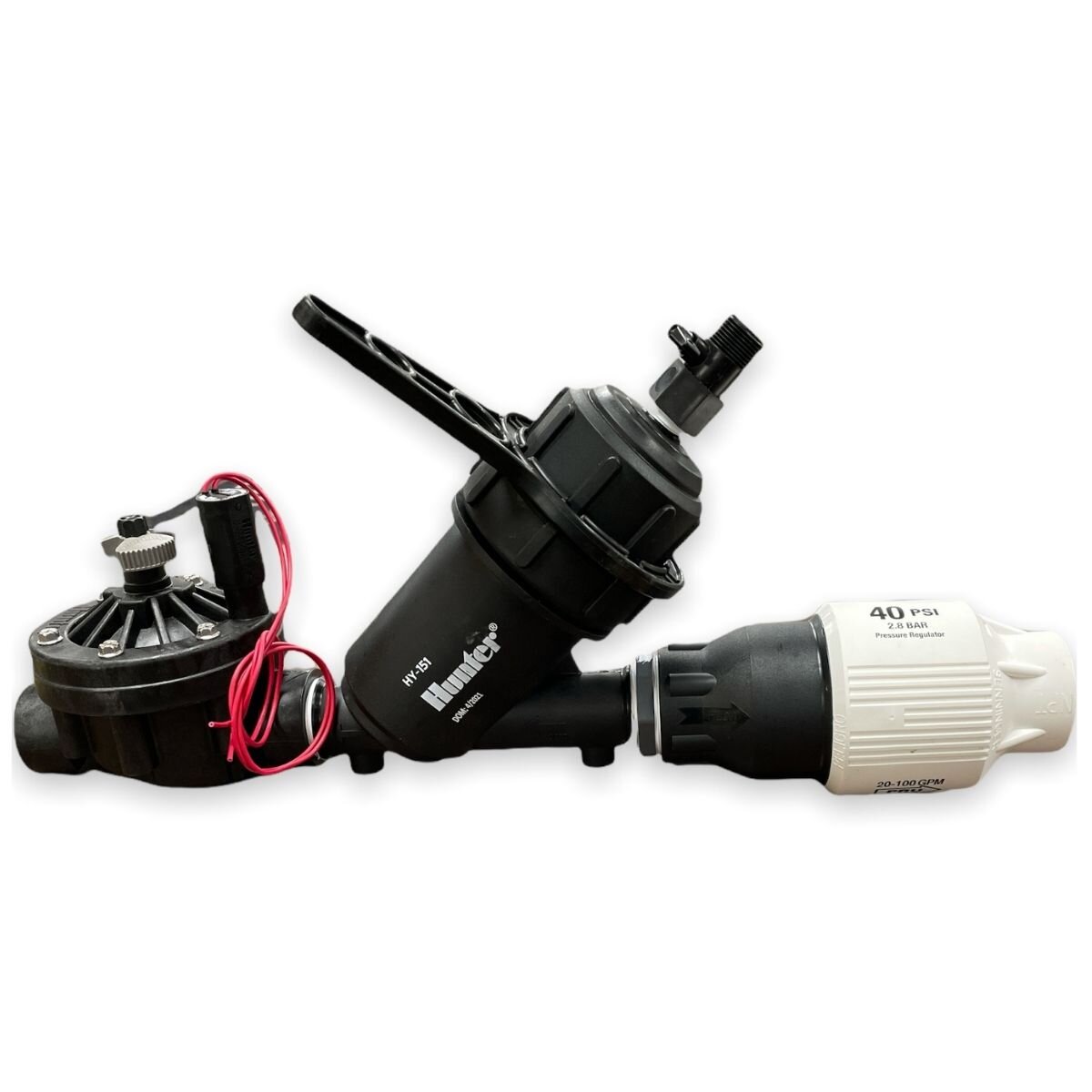Hunter Drip Control Zone Kit 1-1/2 in. ICV 40 PSI 1-1/2 in. Filt ...