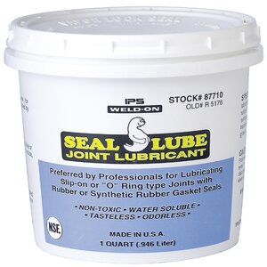 Weld-On QT SEAL LUBE GASKET LUBRICANT MILKY IPS