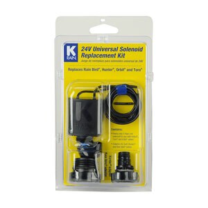 K-Rain P3004750 Replacment 24V Solenoid Kit, w/ 1 Rain Bird and 1 Hunter Adapter