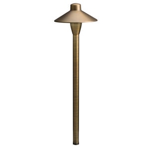 Kichler 6.75 in. Path Light Centennial Brass 12V Bi-Pin No Lamp