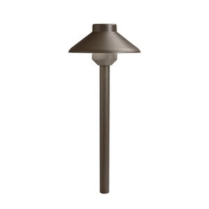 Stepped Dome 12V 2700K Path Light Textured Architectural Bronze