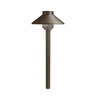 Stepped Dome 12V 2700K Path Light Textured Architectural Bronze