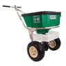 LESCO 80 lb. Ice Melt Spreader, High Output, Yellow Hopper, Agitation