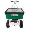 LESCO 80 lb. Ice Melt Spreader, High Output, Yellow Hopper, Agitation