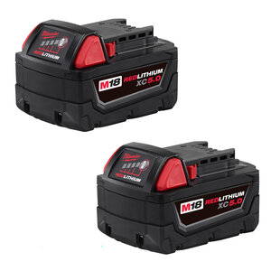 Milwaukee M18 XC 5.0 Battery 2-Pack