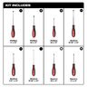 Milwaukee 8pc Screwdriver Set W SQ