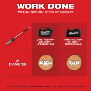 Milwaukee M18 Fuel QUIK-LOK 10 in. Pole Saw Attachment