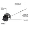Milwaukee Fuel Quik-Lok Rubber Broom Attachment M18