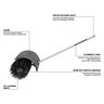Milwaukee M18 Fuel QUIK-LOK Bristle Brush Attachment