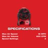 Milwaukee 18-Volt Lithium-Ion Cordless Jobsite Fan Fan M18