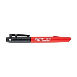 Milwaukee 12 pk Fine PT Black Inkzall Markers