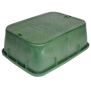 NDS 14 in. x 19 in. x 6 in. Taper Box Overlap Cover-ICV Green Green