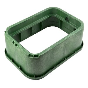 NDS Valve Box Extension Rectangular 14 in. x 19 in. x 6 in.H Green Polypropylene