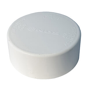 4 S&D PVC Drain Cap NDS