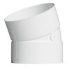 NDS PVC S&D 22-1/2 Degree Elb.ow HUB x HUB White 4 in.