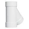 NDS PVC S&D 45 Deg. Wye HUB x HUB x HUB White 4 in.