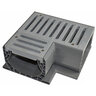 NDS Spee-D Channel Drain 90 degree Fitting with Grate Gray PVC