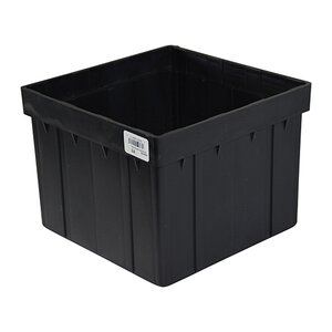 NDS 9 in. Square Catch Basin Riser Bottomless Black Plastic