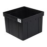 NDS 9 in. Square Catch Basin Riser Bottomless Black Plastic