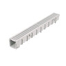 3 in. x 1 m Ps Channel w/ Cap N Outlet Light Gray