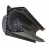 NDS Spee-D Drain Channel Gray 2 ft. Long With Bottom Outlet