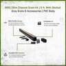NDS Slim Channel Drain Kit 6 ft. w/ Slotted Gray Grate & Accessories