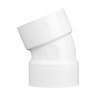 NDS PVC S&D 22-1/2 Deg. Elbow HUB x HUB White 3 in.