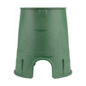 NDS Round Valve Box w/ Overlapping ICV Cover Green 6 in.