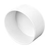 NDS PVC S&D Drain Cap HUB White 3 in.