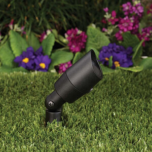 Vista 5004 Up Light Black 36 ft. Flood Flat Spread Lens