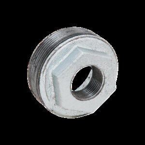 2 in. x 1 in. gal.vanzied Red Bushing