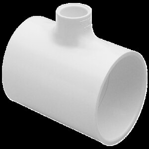6 in. x 4 in. Red Tee Soc PVC Fitting
