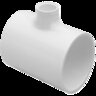 6 in. x 4 in. Red Tee Soc PVC Fitting
