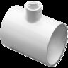 Reducing Tee PVC 3 in. x 2 in. Socket x Fipt