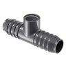 2 in. x 2 in. x 1 in. Comb Red Tee Ins Poly Fitting
