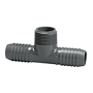 1 in. x 1 in. x 3/4 in. 78 Comb Male Tee Poly Fitting