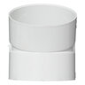 NDS PVC S&D 22-1/2 Degree Elb.ow HUB x HUB White 4 in.