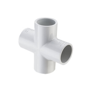 1/2 Cross Socket PVC Fitting