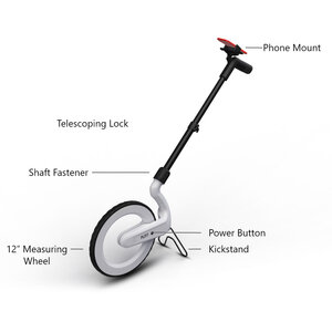 Carta Digital Measuring Wheel w/ Spray Paint Attachment Wheel