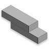 Newstone Dorado Wall Block Corner 24 in. x 5 in. x 8 in. Charcoal (24 pc./pallet)
