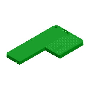 FJM Oldcastle 17 in. x 30 in. Jumbo ICV Green Valve Box Lid