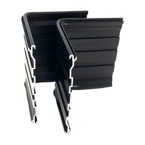 Permaloc ProSlide Corner Set Black DuraFlex 4 in.