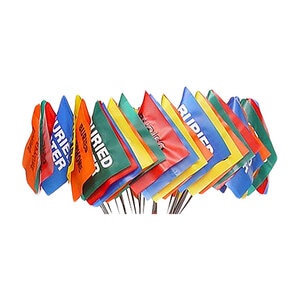 Printed 4 in. x 5 in. Flag 21 in. Wire Staff