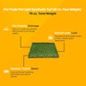 Pro-Trade Pet Light Synthetic Turf 50 oz. Face Weight/76 oz. Total Weight 1.25 in. Emerald/Olive Blades - Green/Brown Thatching