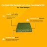 Pro-Trade Elite Synthetic Turf 74 oz. Face Weight/100 oz. Total Weight 2.0 in. Jade/Olive Blades - Green/Brown Thatching