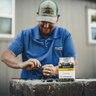 Pro-Trade LL1 7 in. Ledge Light Granite Finish & Stainless Steel Mounting Plate w/ 1.25W 2700K LED