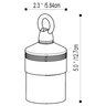 Pro-Trade HL1 Hanging Light Brass Housing Antique Finish w/ 2.5W 2700K T3 LED