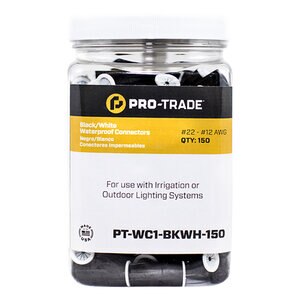 Pro-Trade Black/White Wire Connector 150 pc. Canister
